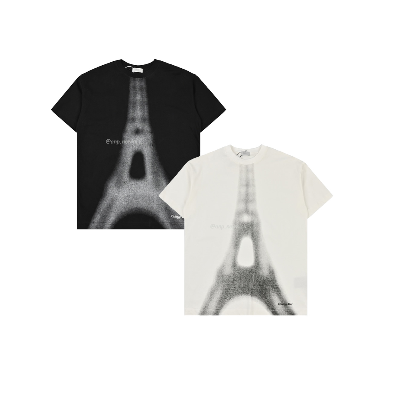 Dior Iron Tower Inkjet Short Sleeved T Shirt (1) - newkick.org